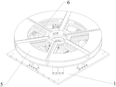 圆环工件自定心装夹装置的旋转支撑结构的制作方法