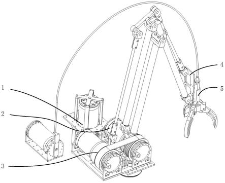 一種面向海產品捕撈作業的四自由度機械臂