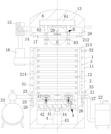 一种氟化镁材料加工用真空回火炉的制作方法