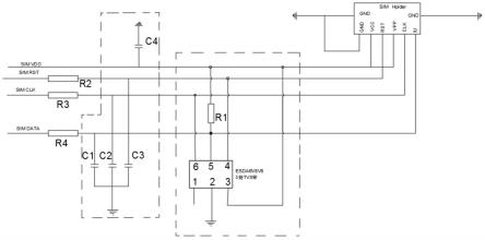 一种智能手表终端用SIM卡座电路的制作方法