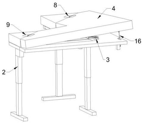 一种可调节角度的L型升降桌的制作方法