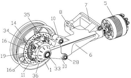 电摩托用轴传动系统及电动摩托车的制作方法