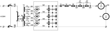 一种用于调试钢轨电位限制装置中晶闸管的调试台的制作方法