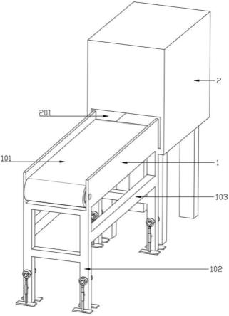 用于电动车后衣架加工的进料结构的制作方法