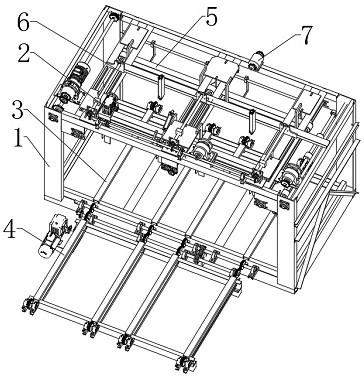 多层板中拼机收板架的制作方法