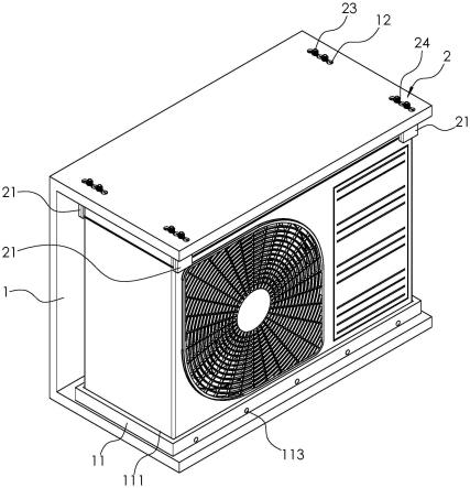 一種空調外機隔振安裝結構的製作方法