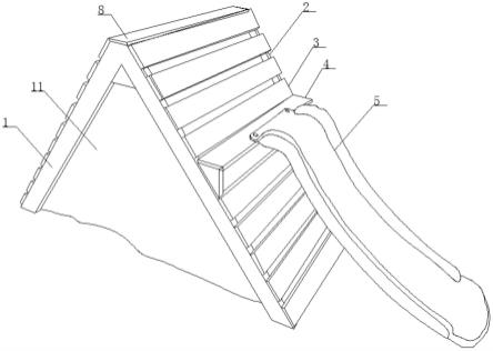 小型滑梯平面图图片