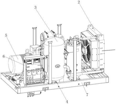一种集成储气罐式电驱螺杆式空压机系统的制作方法