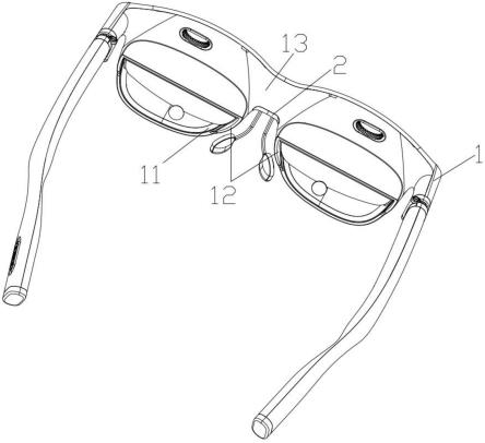 一种具有快拆装鼻托结构的虚拟增强现实智能眼镜装置的制作方法
