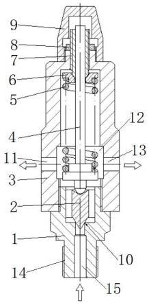 一种高压小口径锥型密封结构的空气压缩机用安全阀的制作方法
