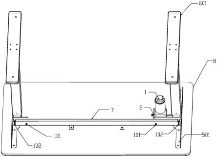 一种单电机驱动折叠升降桌的制作方法