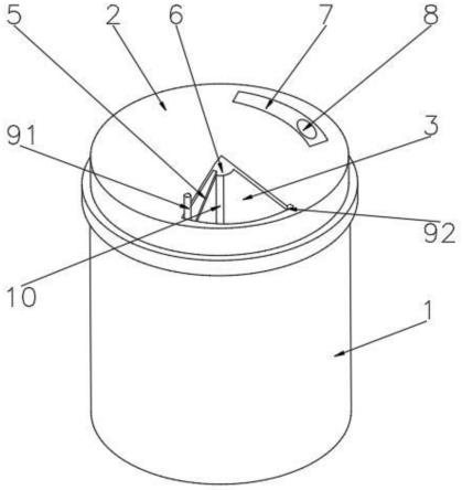 本實用新型涉及醫用器械技術領域,尤其是一種重力感應利器盒.