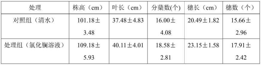 一种利用氯化镧种植作物的方法与流程