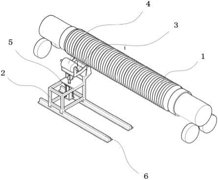 HDPE缠绕结构壁管收口压轮装置的制作方法