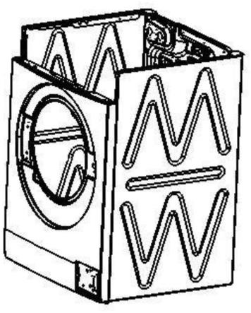 一种用于洗衣机外壳的侧板及洗衣机外壳的制作方法