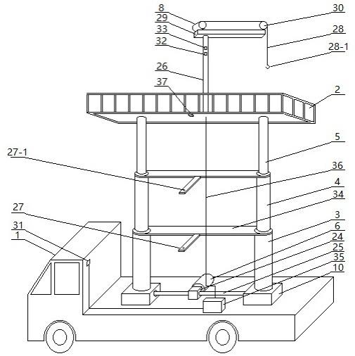一种车载垂直升降式作业平台车的制作方法