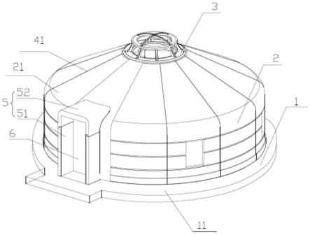 蒙古包结构图解图片