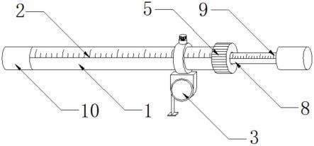 一种建筑工程用造价用的辅助式测量尺的制作方法