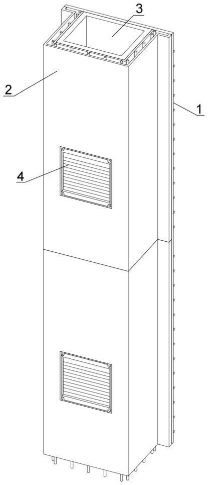 一种节能型建筑内部预埋式通风管道的制作方法