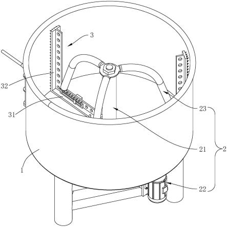 一种特种砂浆生产用搅拌结构的制作方法