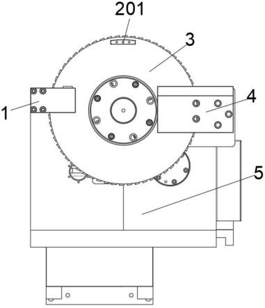 数控圆盘锯铣床锯片上夹持导向片装置的制作方法