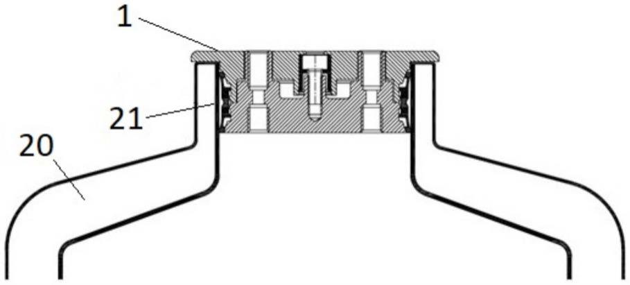 一种无螺纹卫生瓶盖及其冷冻容器的制作方法