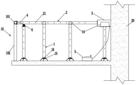 一种建筑物栏杆推力实验检测装置及其检测方法与流程