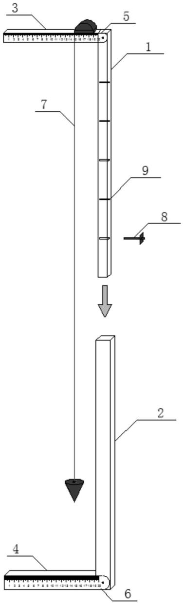一种检测墙柱木模板垂直度的装置的制作方法