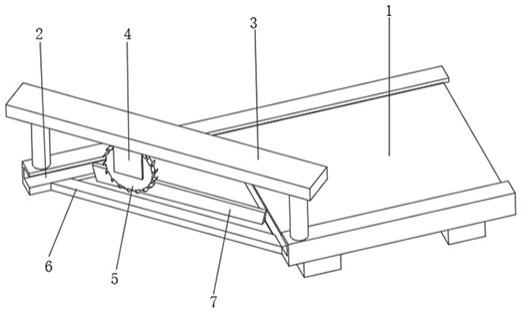 一种木材加工45度角切割装置的制作方法