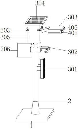 一种城乡道路用带有基站固定结构的新能源LED路灯的制作方法