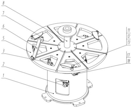一种面向机器人磨抛的轮毂自动装夹变位机