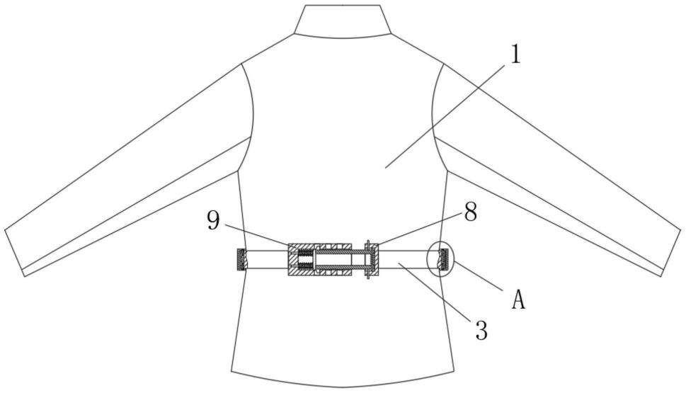 一种用于服装展示可调节腰围的服装