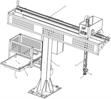 车床桁架机械手的制作方法