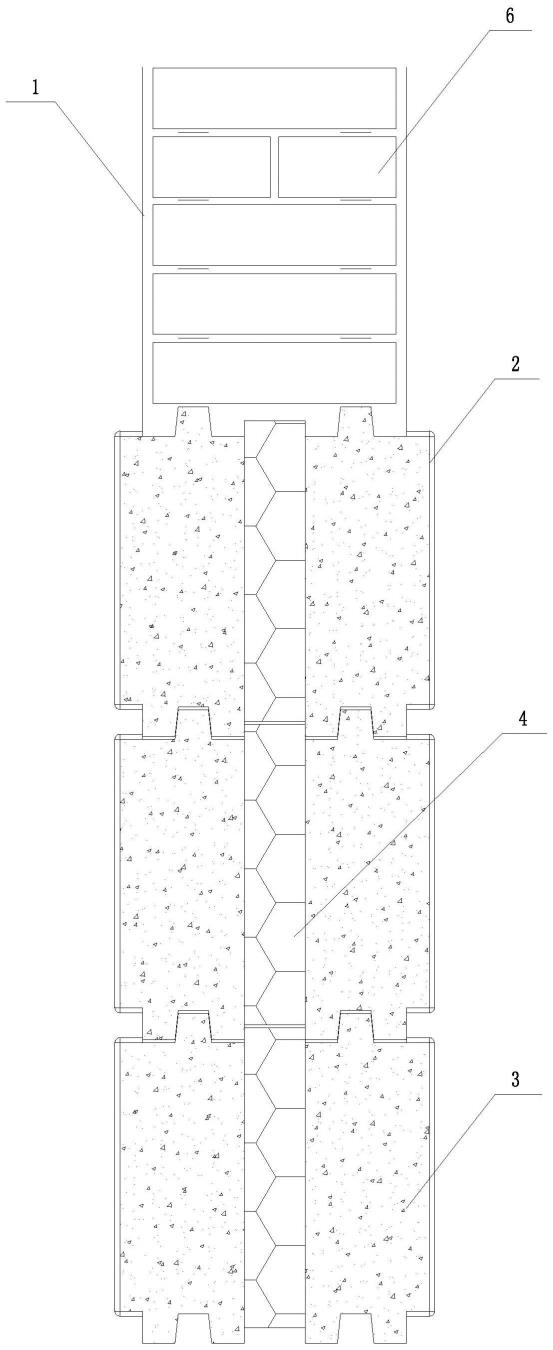 一种双面勒脚围墙结构墙体的制作方法