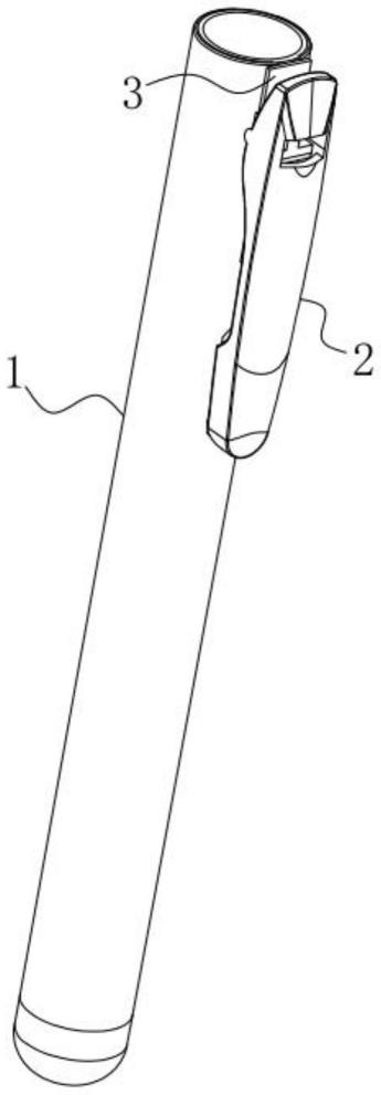 弹性笔夹结构的制作方法