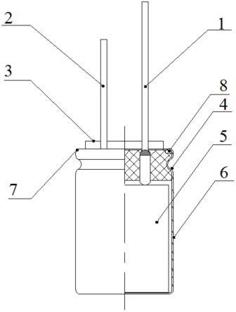 一种消除R角藏液的导针型电容器的制作方法