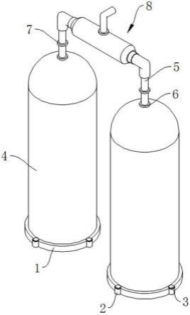 一种氩气双储罐管道连通装置的制作方法