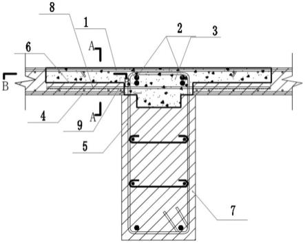 一种带槽口装配式全预制楼板与支撑构件的建筑节点结构的制作方法