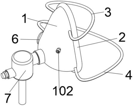 一种重症监护用多功能呼吸面罩的制作方法
