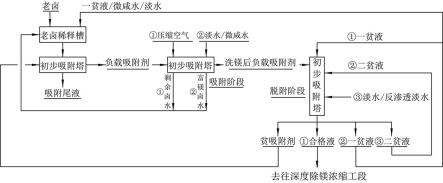 一种高效吸附法卤水提锂的生产装置和生产工艺