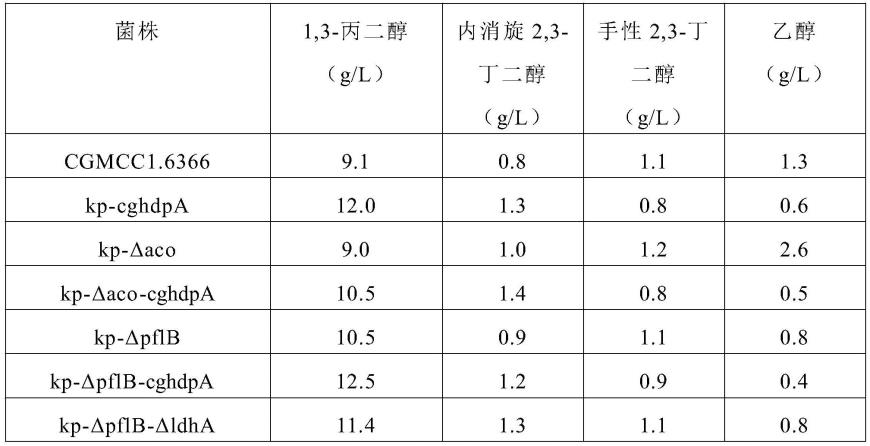 克雷伯氏菌工程菌在生产1,3-丙二醇中的应用