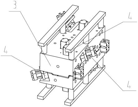 一种吹塑风道与卡扣一体成型模具的制作方法