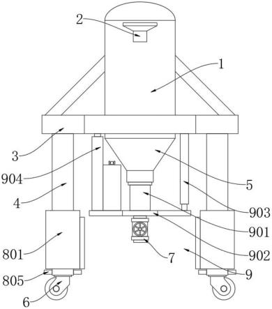 一种兽用纳米霉安加工用周转罐装置的制作方法