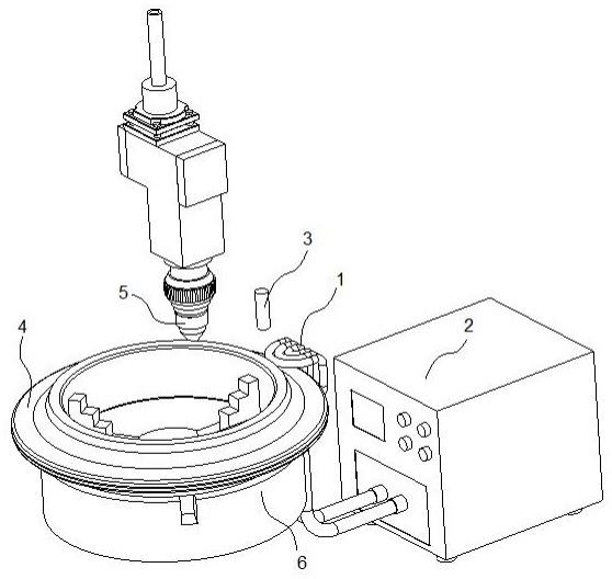 盾构机滚刀刀圈激光熔覆过程的预热装置的制作方法