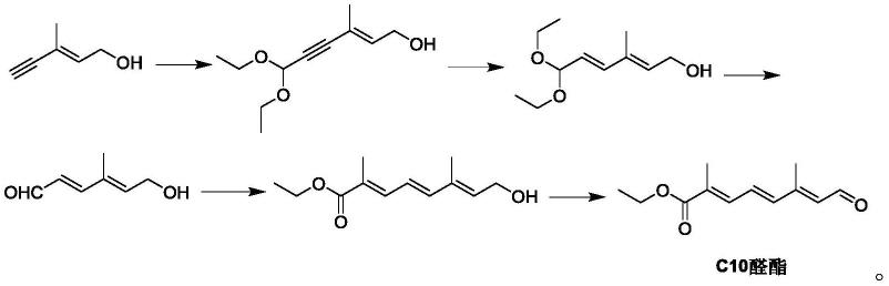 一种阿朴酯关键中间体C10醛酯的制备方法与流程