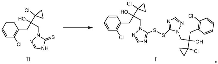 一种二硫基双三氮唑化合物的制备方法与流程