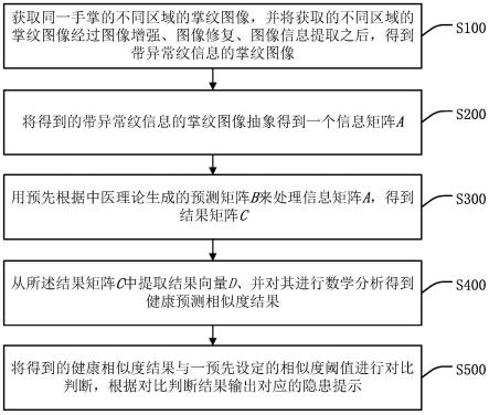 一种掌纹多区域联合分析处理方法、装置、智能终端