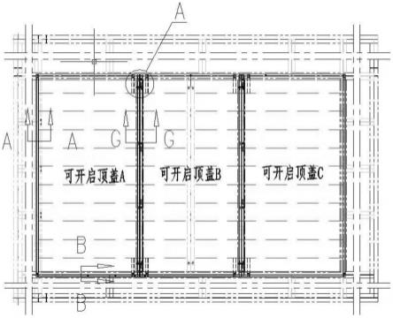 一种海上升压站预制舱用开启式检修顶盖组合结构的制作方法