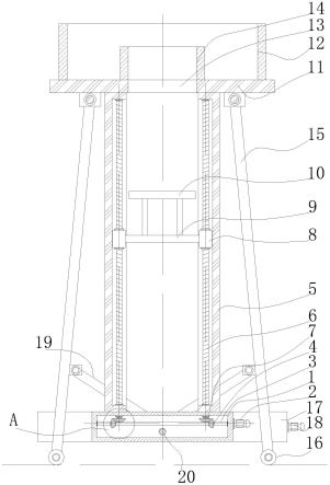 一种可调节的房屋建设用脚手架的制作方法