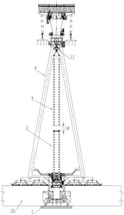 一种龙门吊承吊安装风电安装平台桩腿的方法与流程